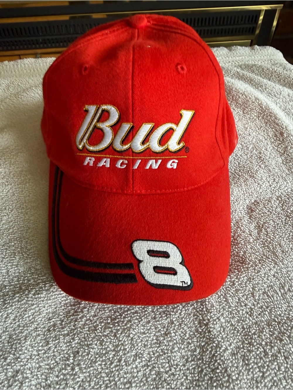 NWOT - Bud Racing #8 red baseball cap
